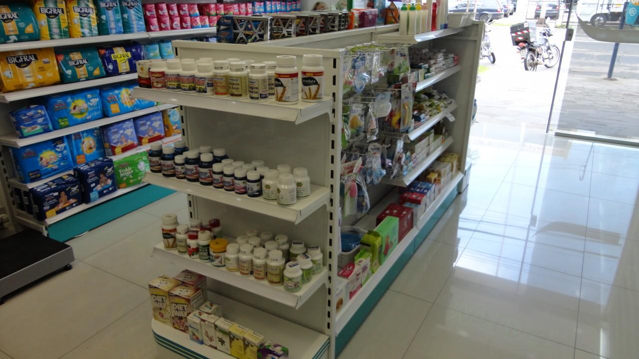 prateleiras e gôndolas para farmácia