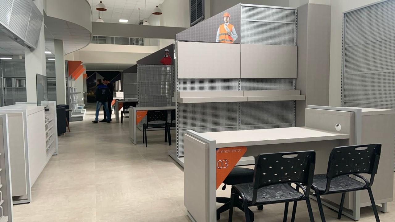 balcão de atendimento para loja