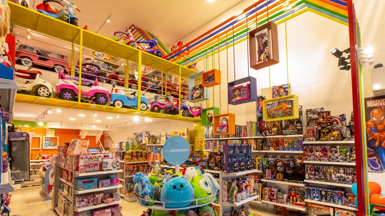 loja de brinquedos criativa para crianças
